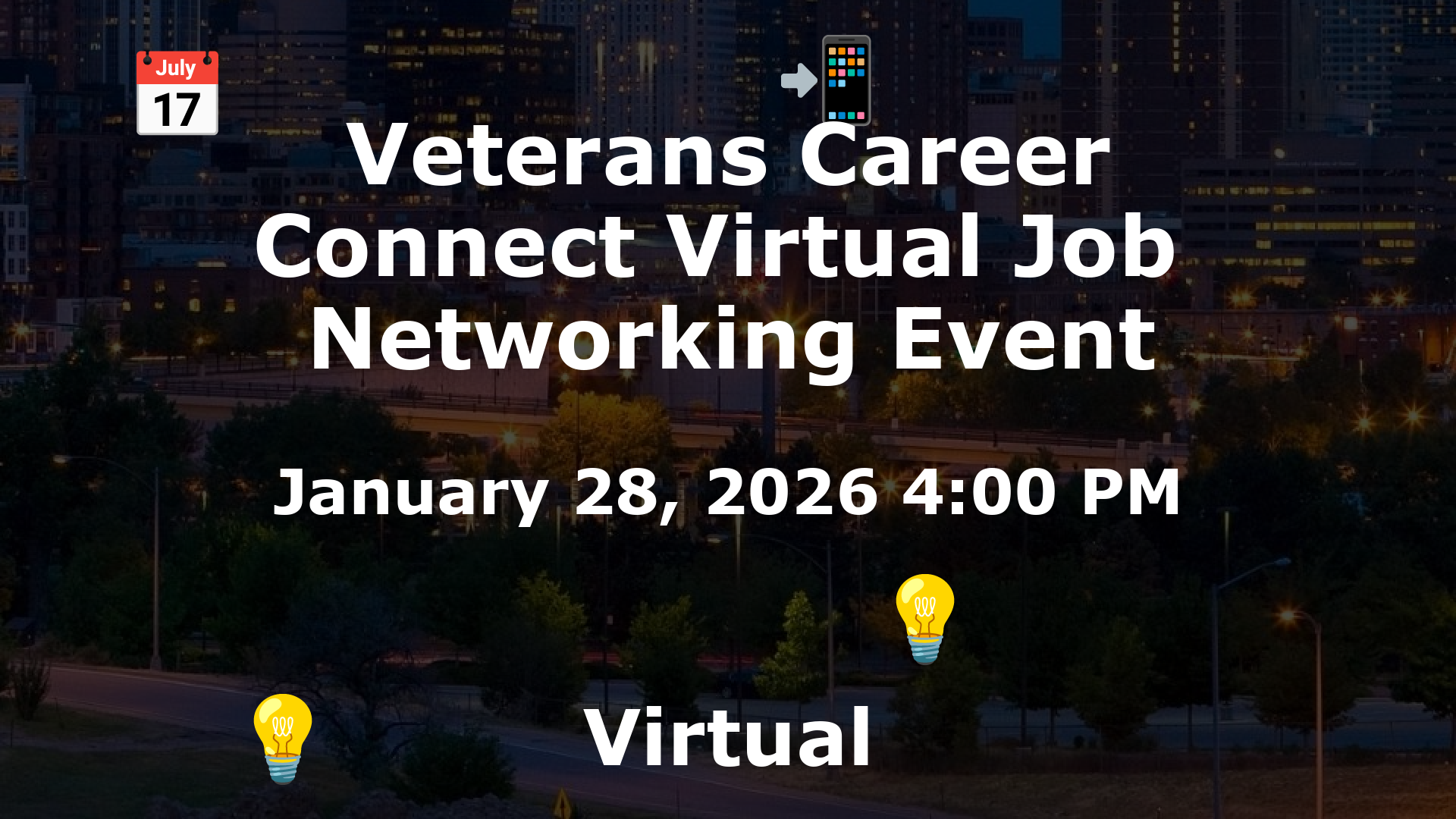Veterans Career Connect Virtual Job  Networking Event event image